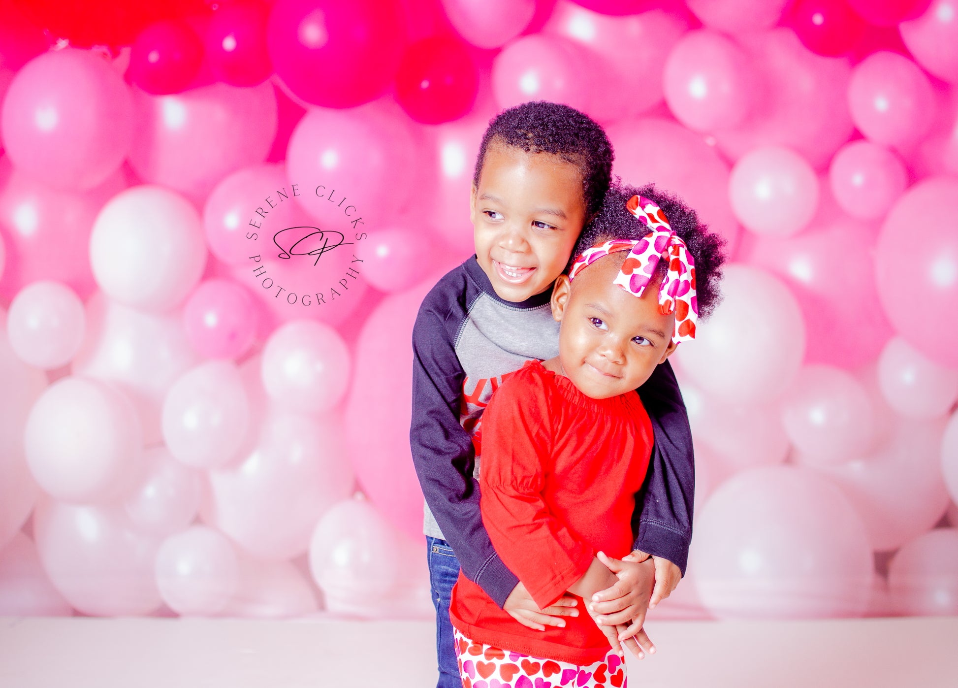 Kate 写真撮影のためのバレンタインデーのバルーン壁の背景