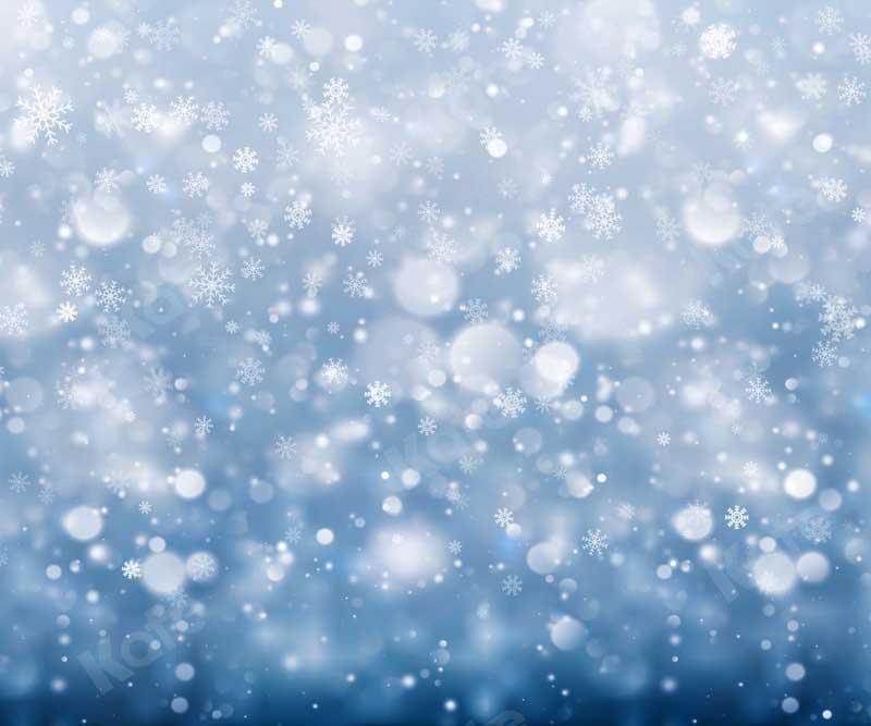 Kate画像によって設計されたKate冬のスノーフレークブルーの背景