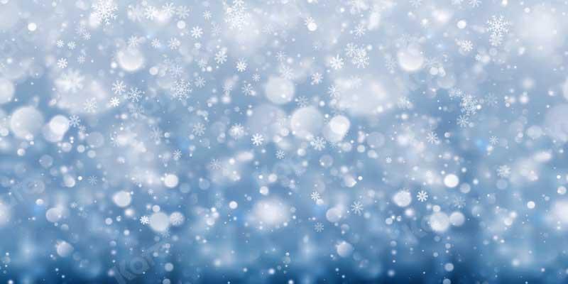 Kate画像によって設計されたKate冬のスノーフレークブルーの背景