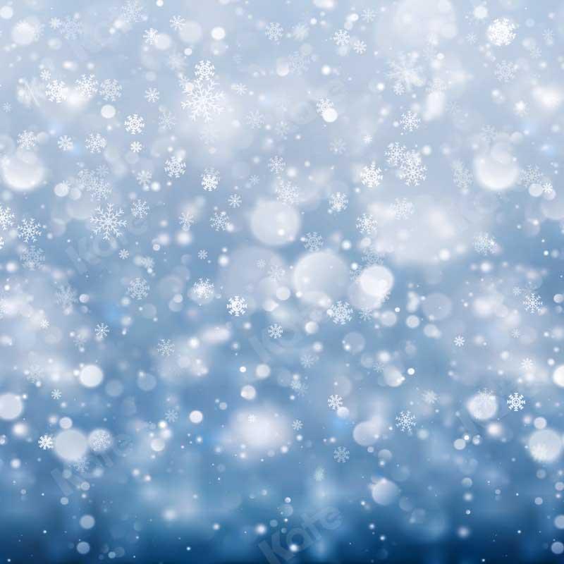 Kate画像によって設計されたKate冬のスノーフレークブルーの背景