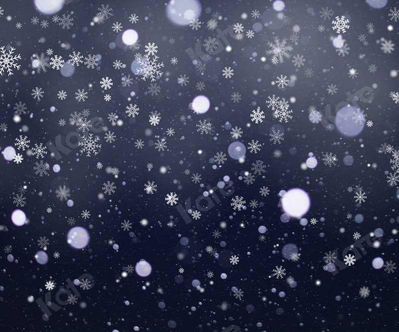 Kate画像によって設計されたKate冬のスノーフレークボケ背景