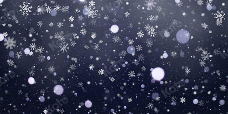 Kate画像によって設計されたKate冬のスノーフレークボケ背景