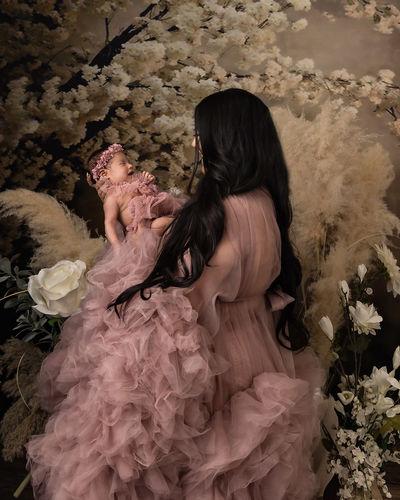 Kate 写真撮影のための花の背景を持つ抽象的な背景
