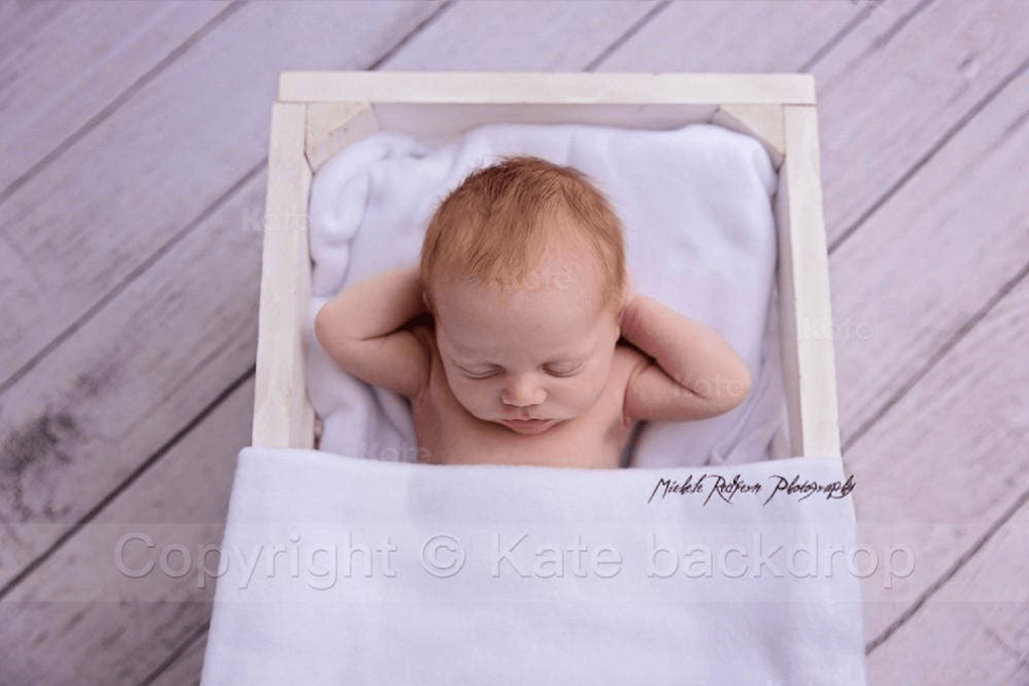 Kate グレー素朴な木製コンピュータープリントゴム床マット