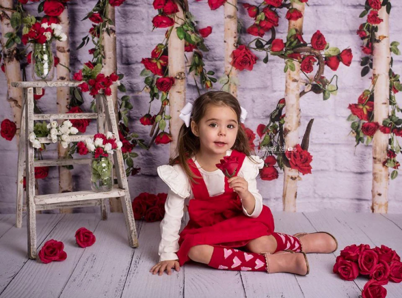 Kate バレンタインデー\母の日バラの背景の木の棒