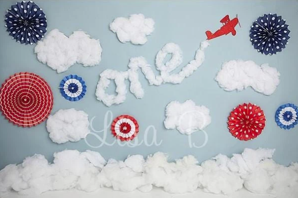 Kate 時間ハエ雲誕生日子供背景