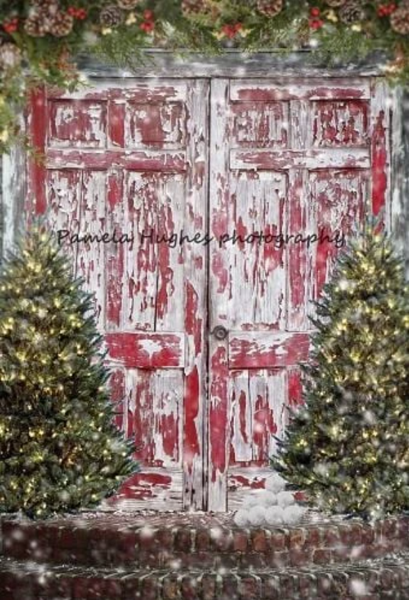 Kate 赤いドアクリスマス子供背景