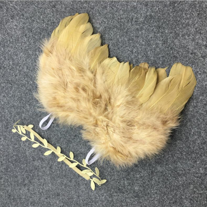天使の羽の翼ヘッドバンドの赤ちゃんの写真の小道具