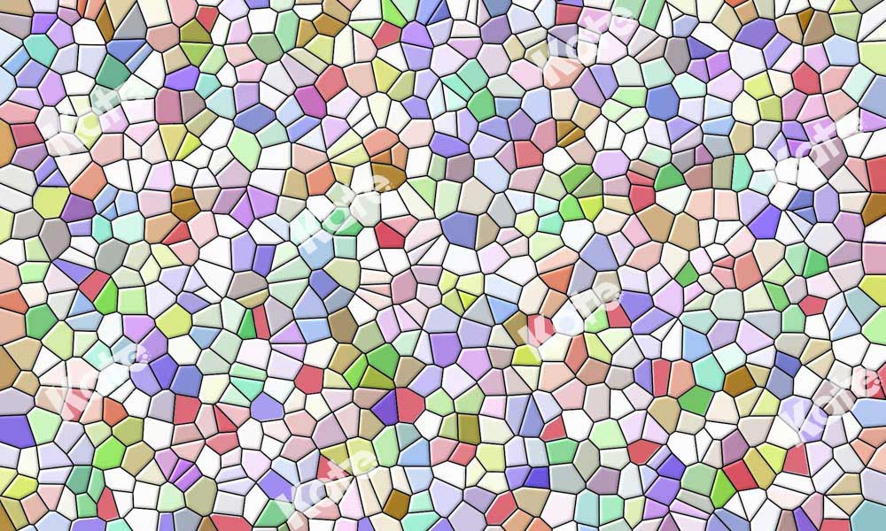 Kate マルチカラーアートステッチゴム製フロアマット