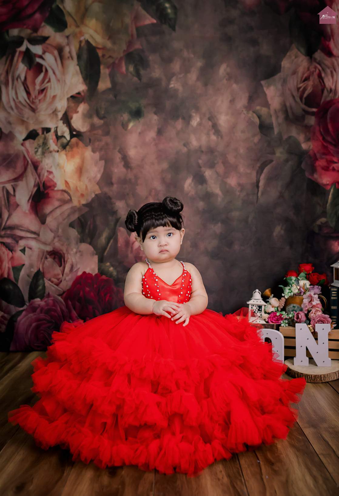 Kate 母の日レトロな抽象的な花の背景 のデザインです JS Photography