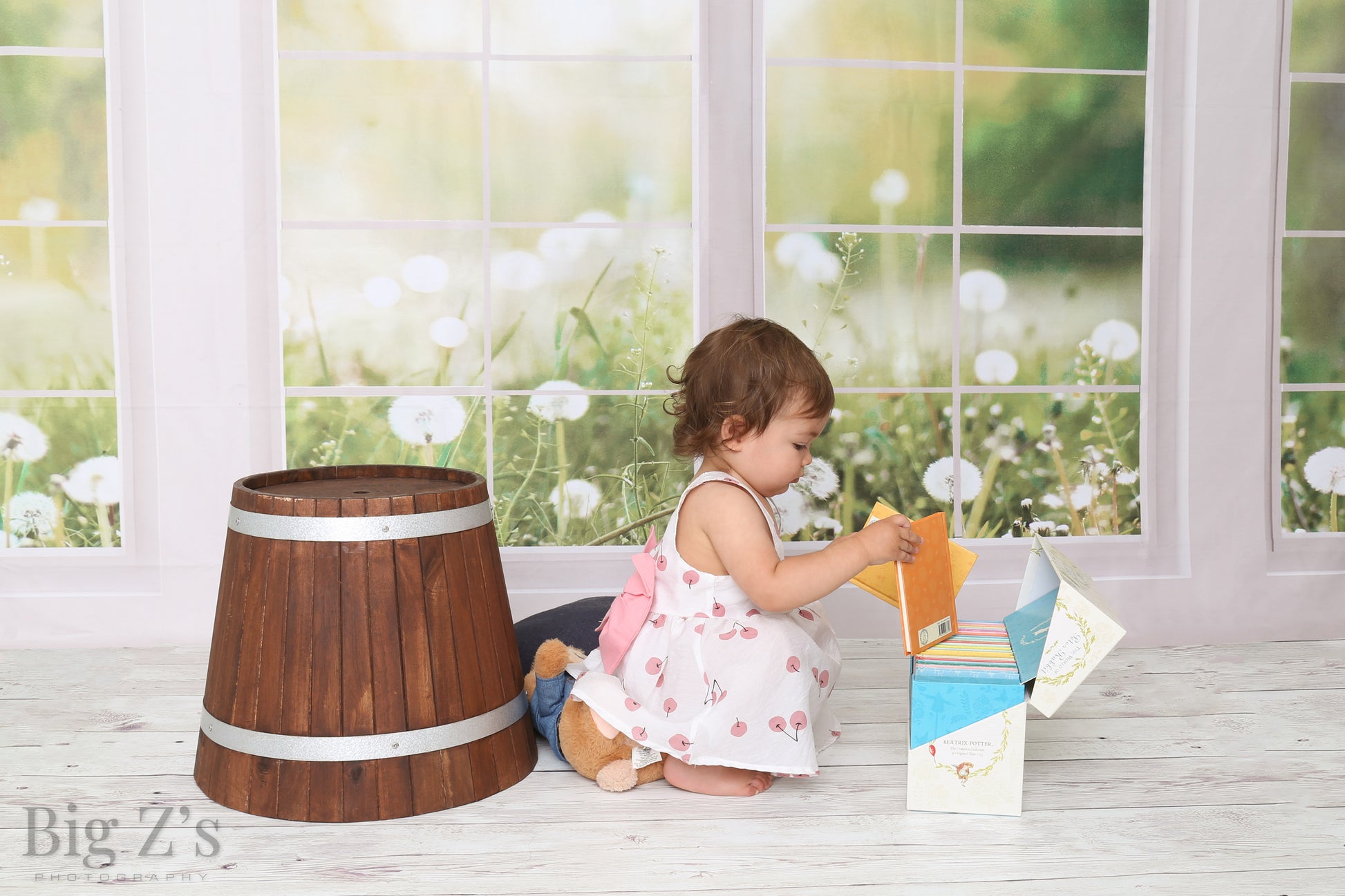 Kate 春の草の花 窓 背景