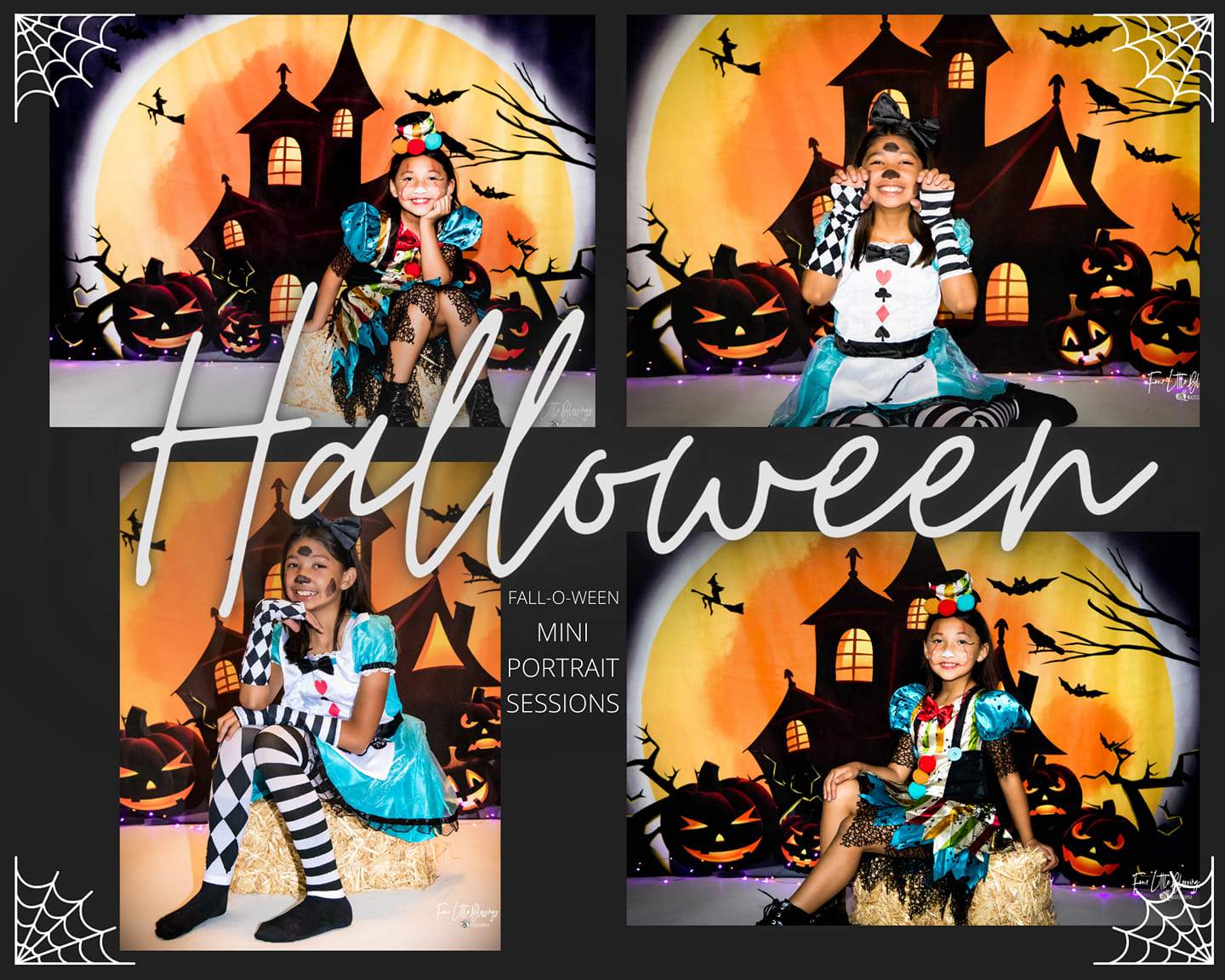 Kate ハロウィーンの背景カボチャの魔女の家