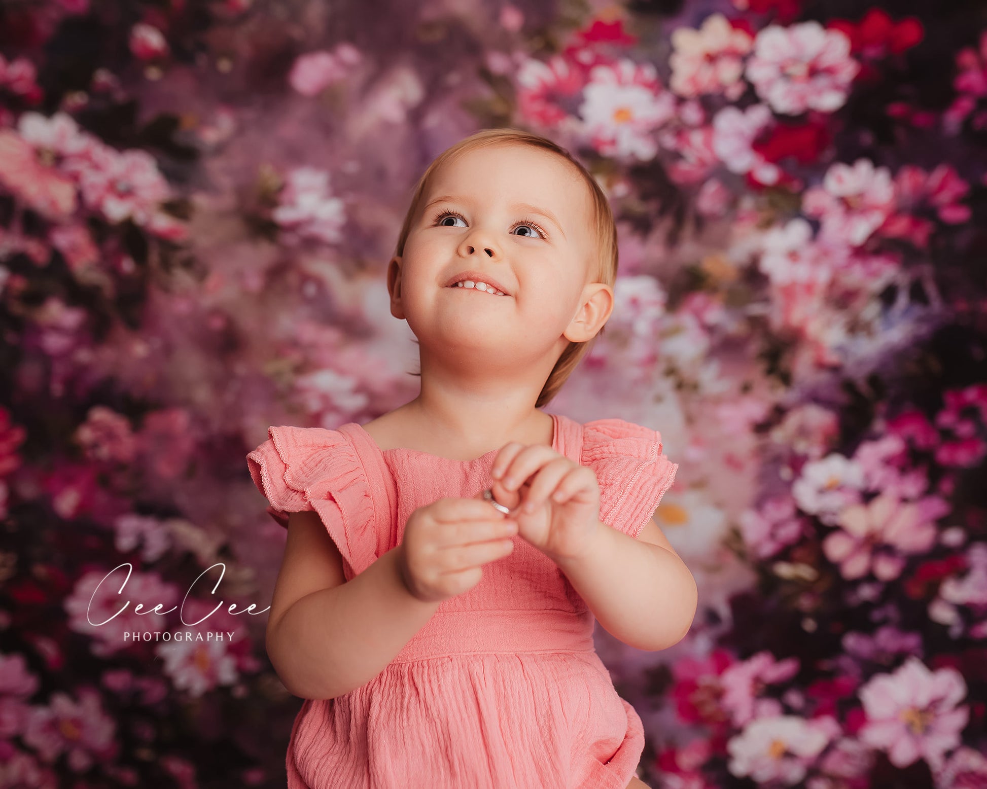 Kate 写真のファンタジー紫花バレンタイン背景