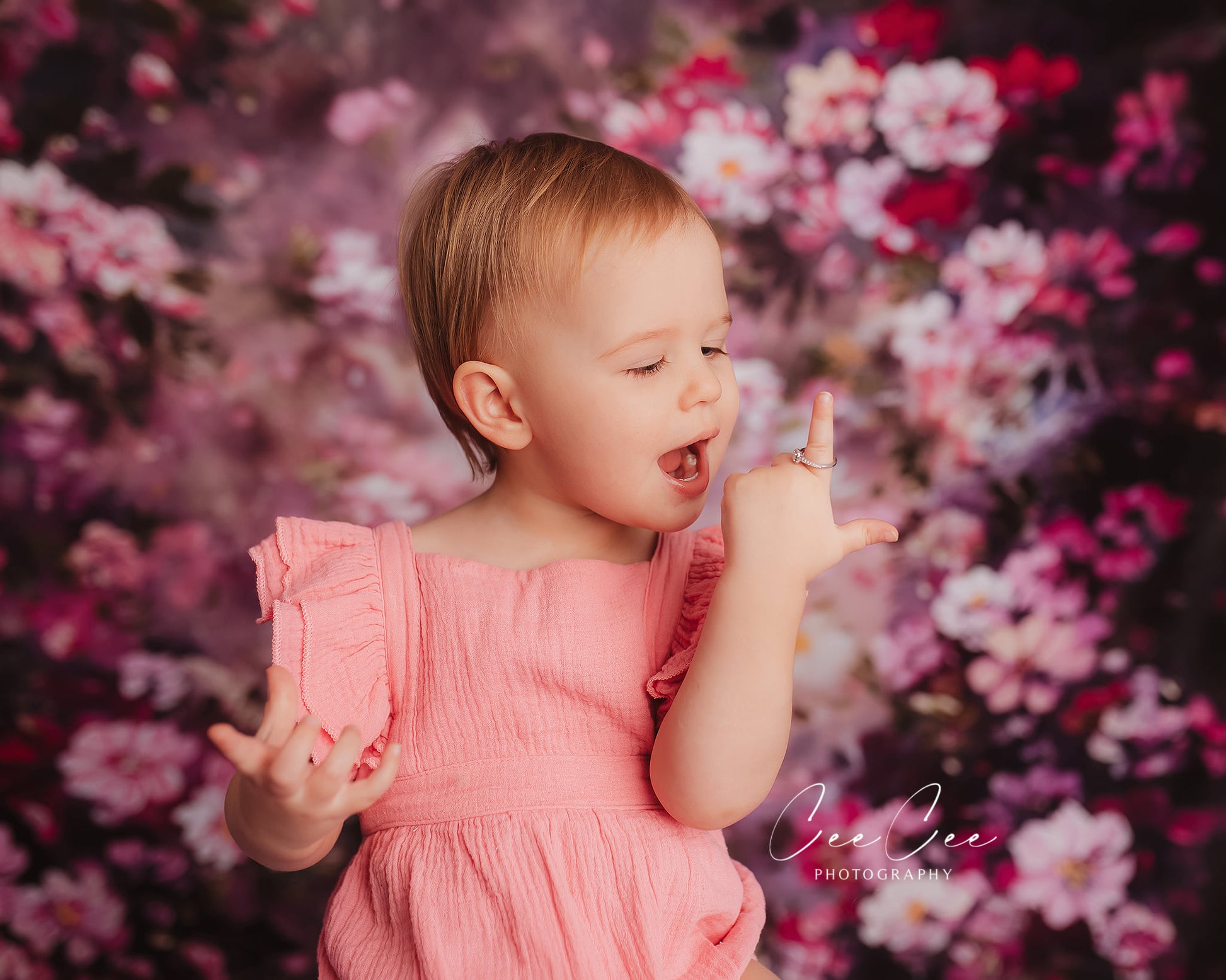 Kate 写真のファンタジー紫花バレンタイン背景