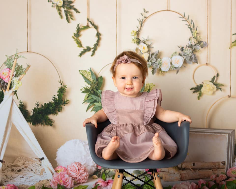 kate春の花キャンプ子供の背景布 写真撮影用