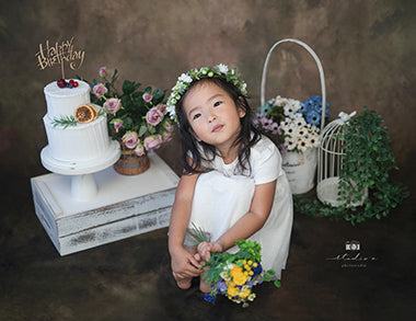 Kate 茶色の油絵の背景ポートレート写真の抽象的なテクスチャ背景成人式女の子の日の男の子の日