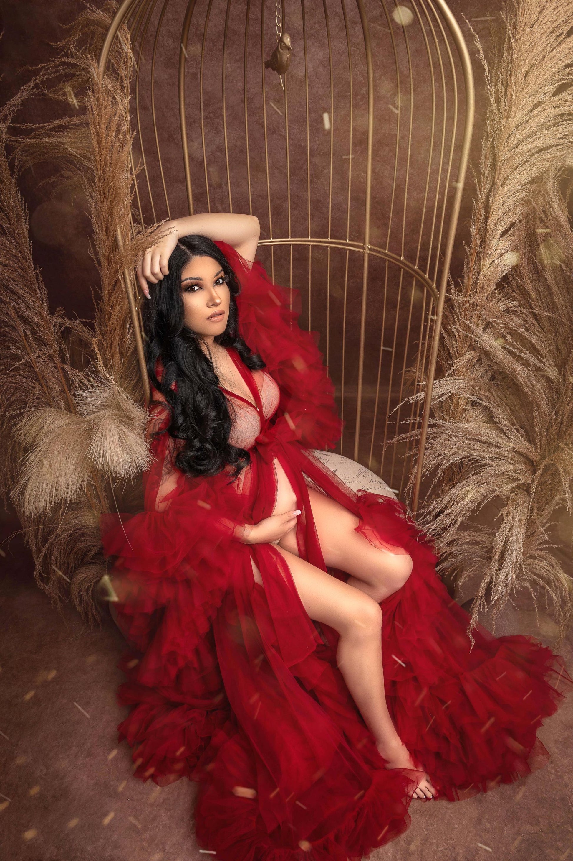 Kate写真撮影のためのダークゴールドブラウンの抽象的な背景