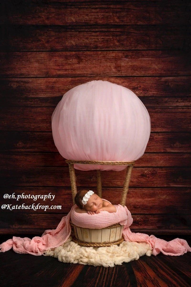 kate 新生児/子供の写真用ダークウッドの背景