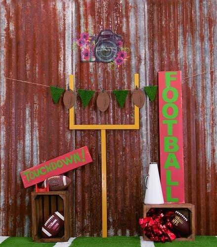 Katebackdrop£ºKate Football Tin Sports Decoration Backdrop Designed by Leann West