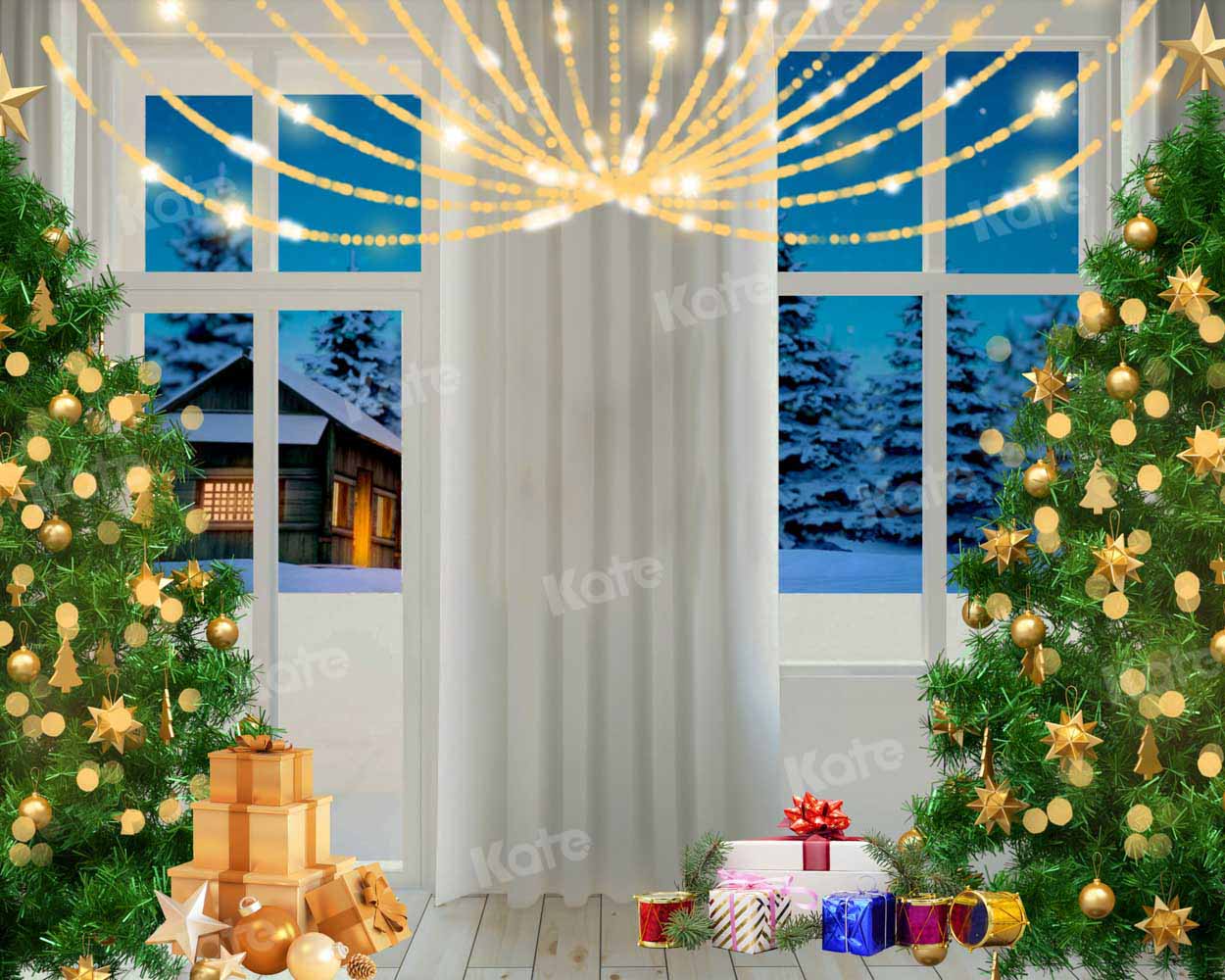 写真撮影のためのkateクリスマスの夜の背景