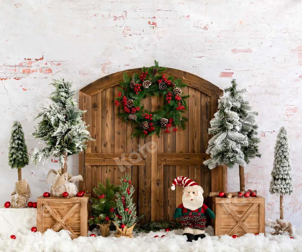 Kateケイトのクリスマスツリーの背景雪の冬
