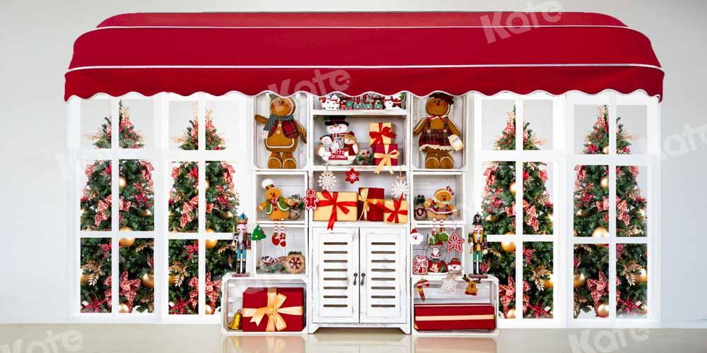 ケイトクリスマスショップ背景ギフトシェルフ