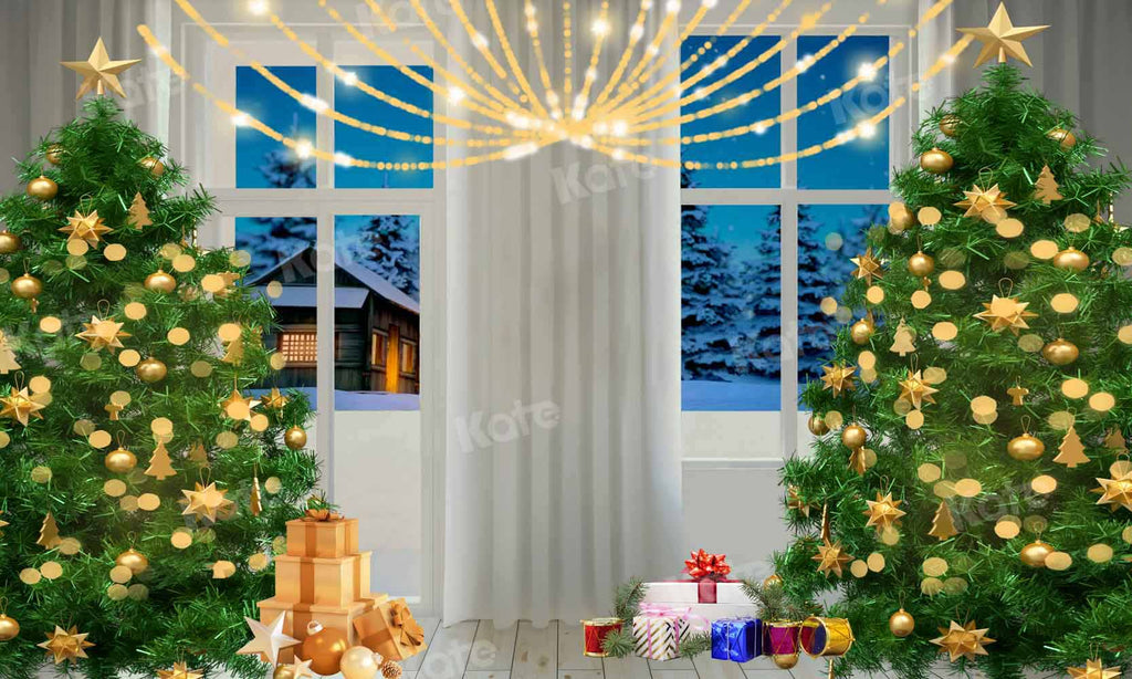 写真撮影のためのkateクリスマスの夜の背景
