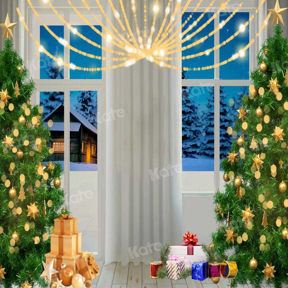 写真撮影のためのkateクリスマスの夜の背景