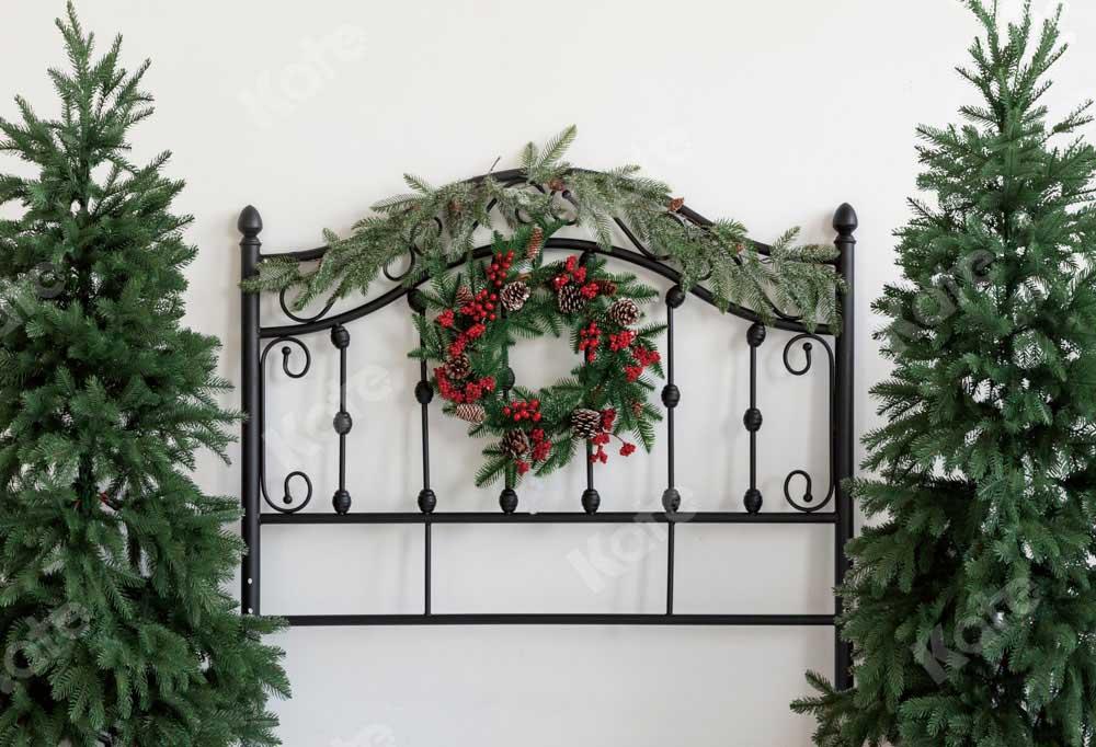 Kateクリスマスベッドの背景のヘッドボード