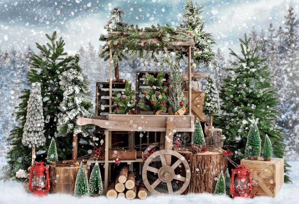 kateクリスマスツリーの背景冬の雪Emetselchによって設計された