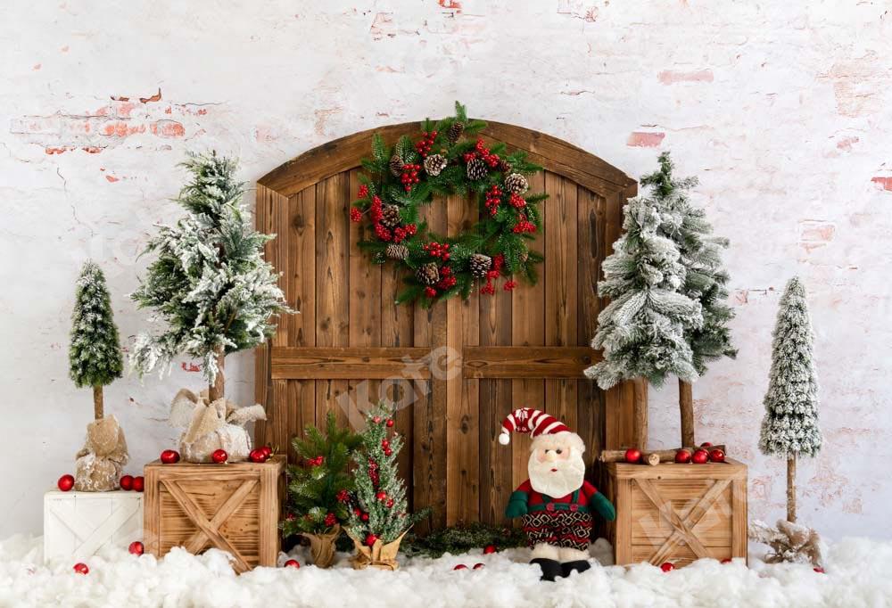 Kateケイトのクリスマスツリーの背景雪の冬