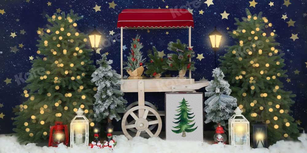 kate販売のためのクリスマスツリー背景雪の冬