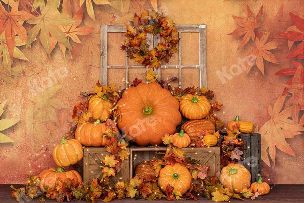 Kate秋のカボチャの背景ハロウィーン