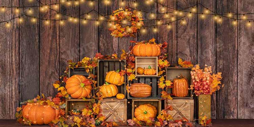 Kateハロウィーンのカボチャの背景の秋