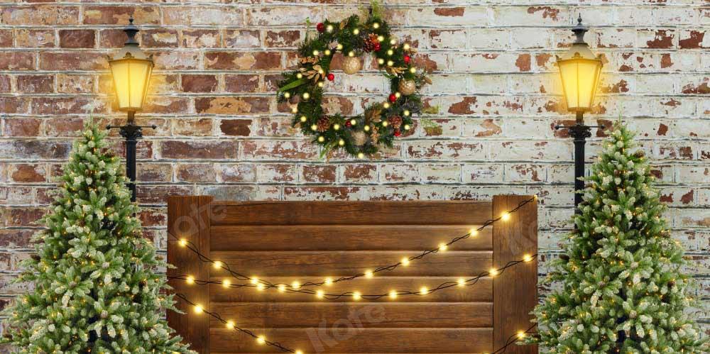 ケイトのクリスマスツリーの背景のヘッドボード