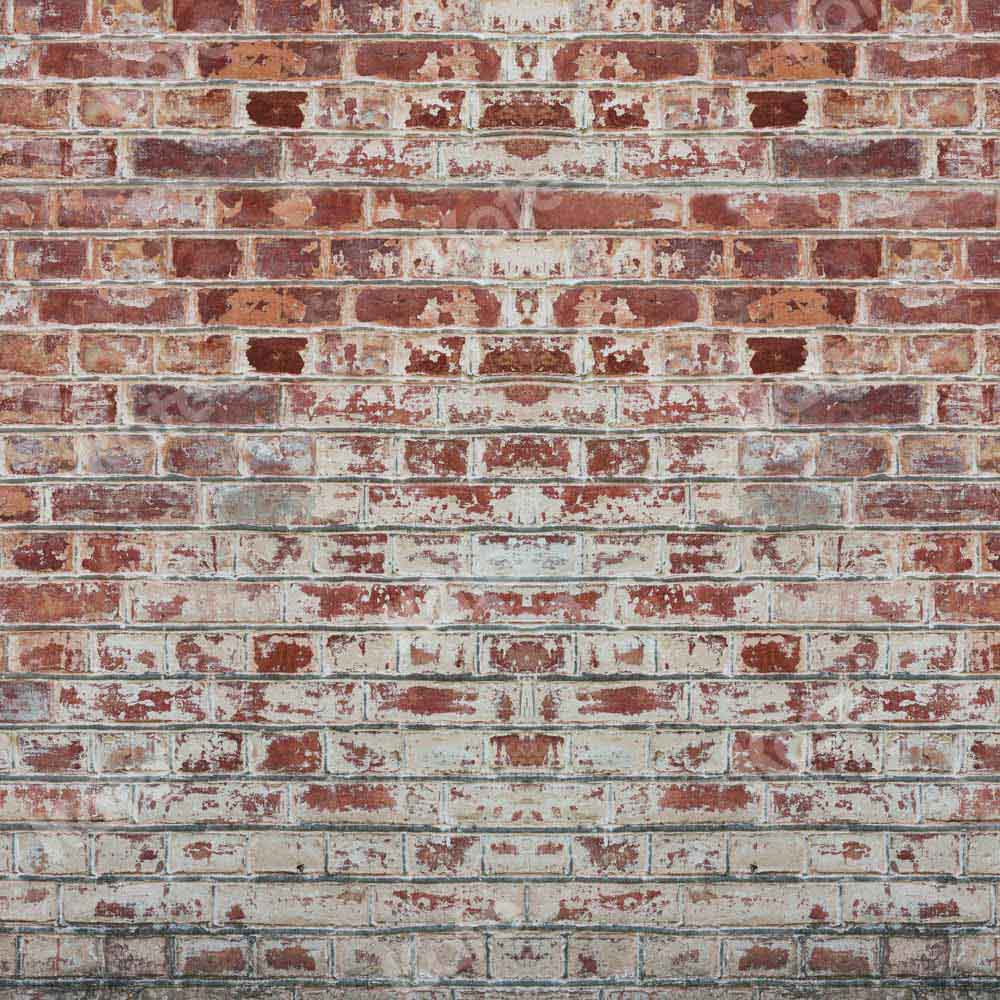 kateレトロなレンガの壁の背景古い