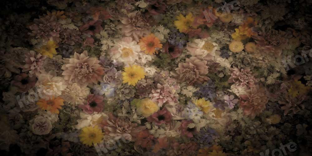 kateファインアートの背景の花カラフル