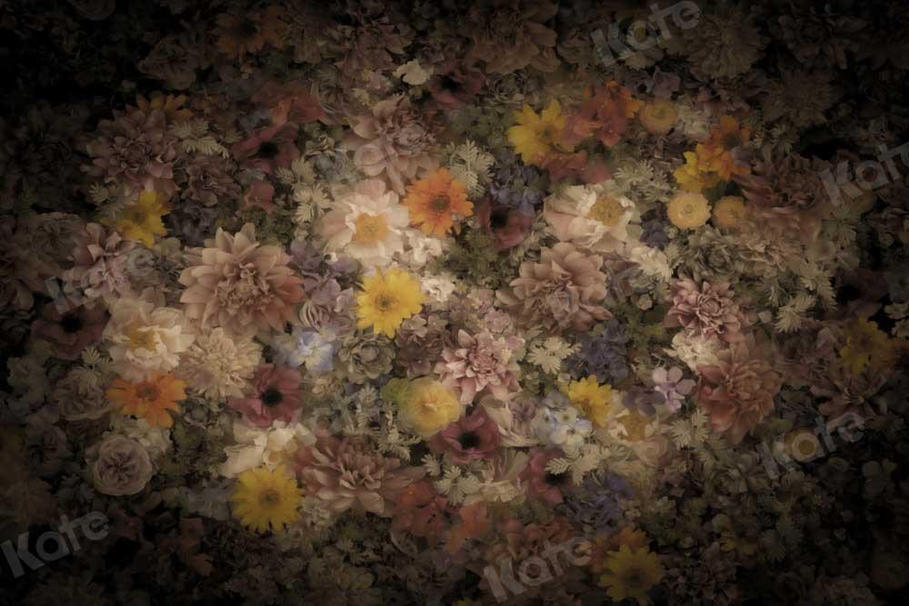 kateファインアートの背景の花カラフル