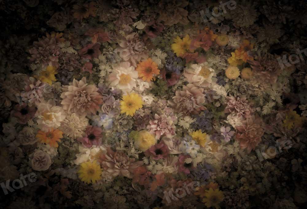 kateファインアートの背景の花カラフル