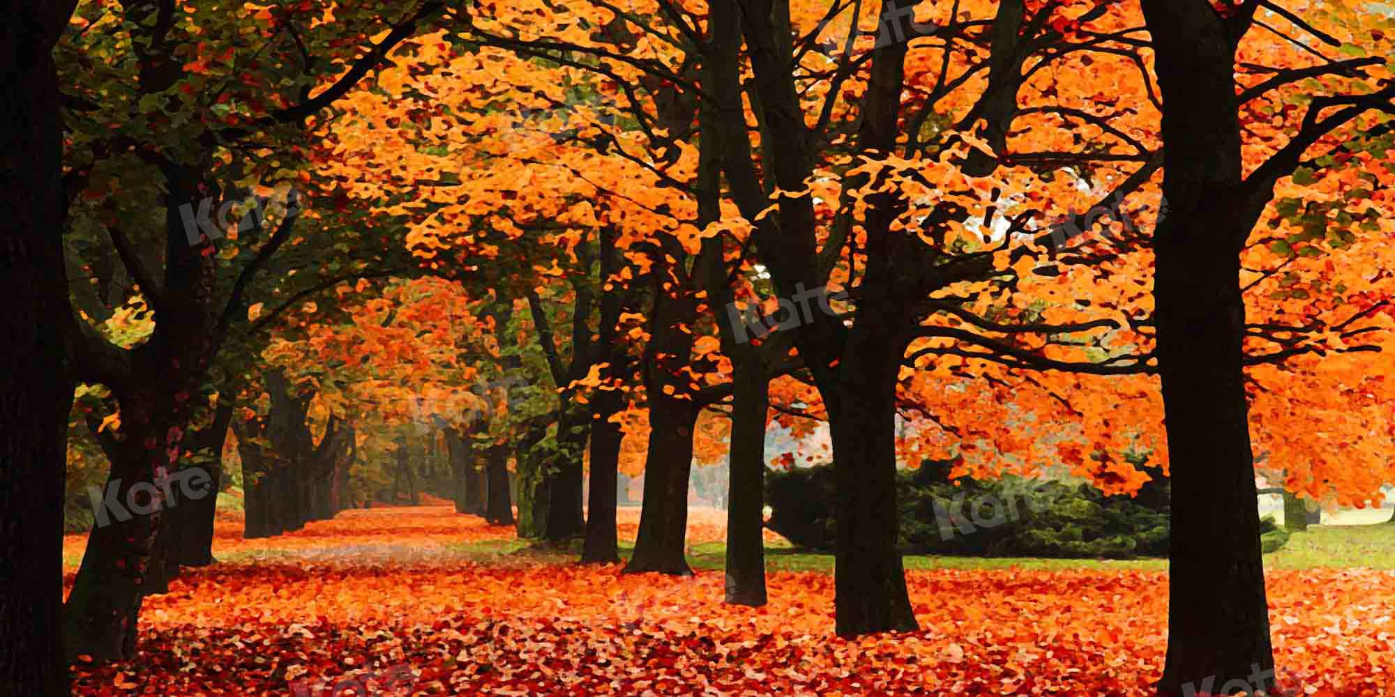 写真撮影のためのkate秋の森の黄色の背景