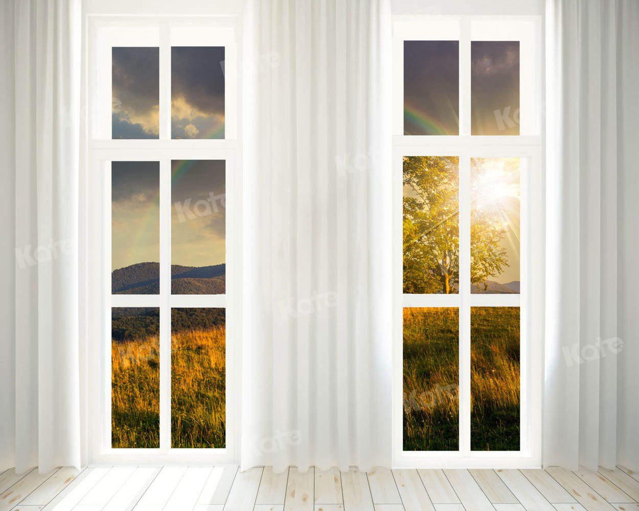 写真撮影のためのkate秋の日没の背景