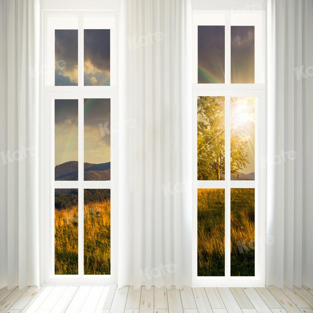 写真撮影のためのkate秋の日没の背景